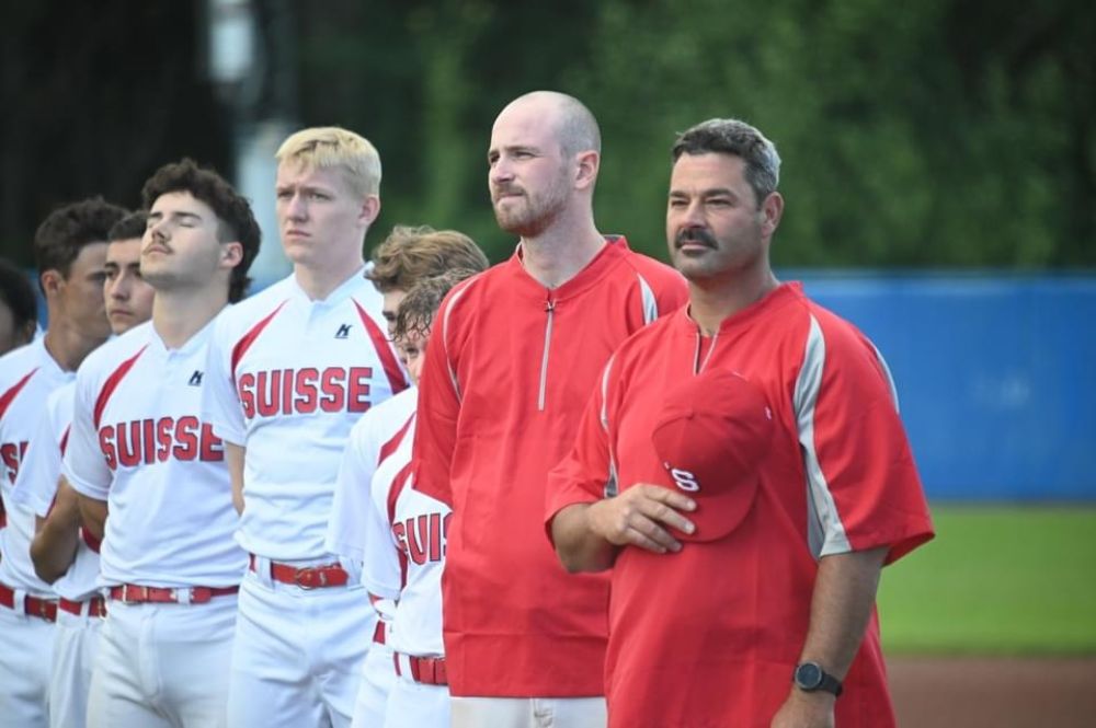 Scheffler (Vierter von links) bei der Schweizer Nationalmannschaft (zvg).